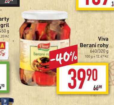 Billa Viva beraní rohy 640/320 g nabídka