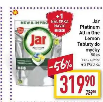 Billa Jar platinum all in one lemon tablety do myčky 50 ks nabídka