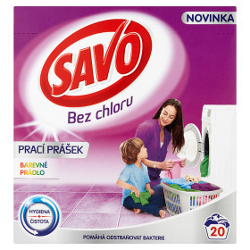 Trefa Savo prací prášek 20 dávek, vybrané druhy 1.4kg nabídka