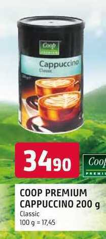 Trefa Coop premium cappuccino 200 g nabídka
