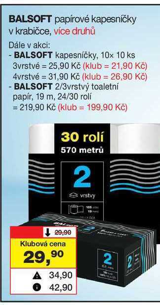 Barvy a laky drogerie Balsoft papírové kapesníčky v krabičce nabídka
