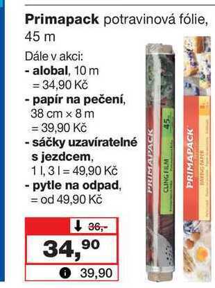 Primapack potravinová fólie, 45 m