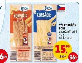 Penny Market Sýr korbáčik boni, 55 g nabídka
