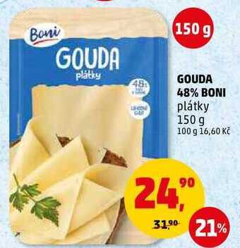 Penny Market Gouda 48% boni, 150 g nabídka