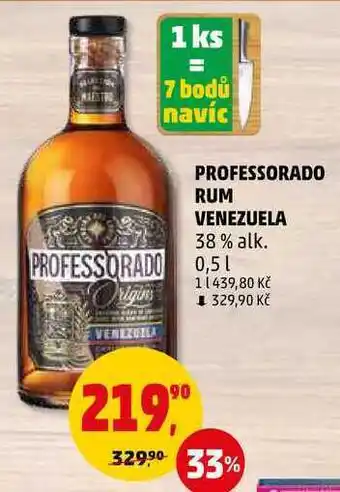 Penny Market Professorado rum venezuela, 0,5 l nabídka