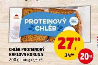Penny Market Chléb proteinový karlova koruna, 200 g nabídka