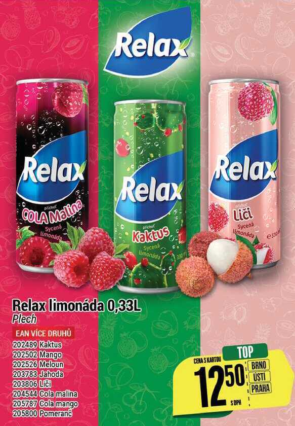 Tamda Foods Relax limonáda 0,33l nabídka