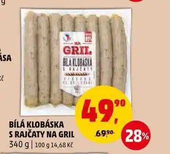 Penny Market Bílá klobáska s rajčaty na gril, 340 g nabídka