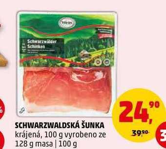 Penny Market Schwarzwaldská šunka, 100 g nabídka