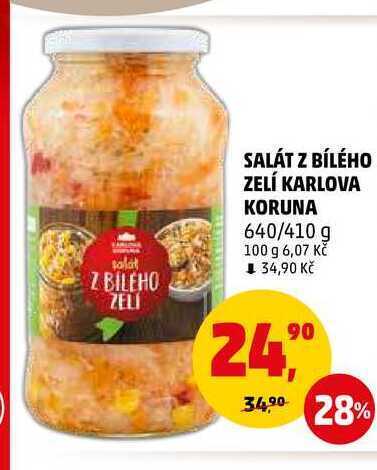 Penny Market Salát z bílého zelí karlova koruna, 640 g nabídka