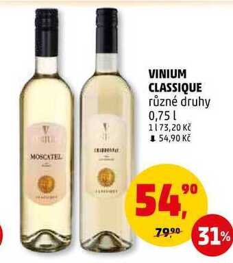 Penny Market Vinium classique, 0,75 l nabídka
