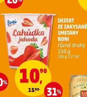Penny Market Dezert ze zakysané smetany boni, 150 g nabídka