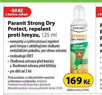 Dr. Max Paranit strong dry protect, repelent proti hmyzu nabídka