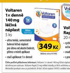 Dr. Max Voltaren léčivá náplast nabídka