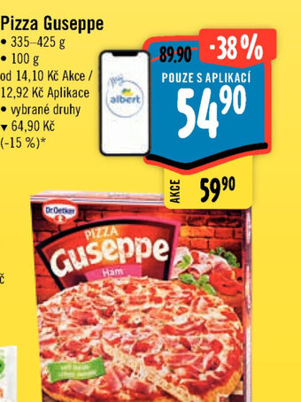 Albert Pizza Guseppe nabídka