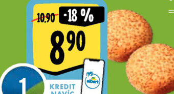 Albert Bio Bulka hamburgerová nabídka