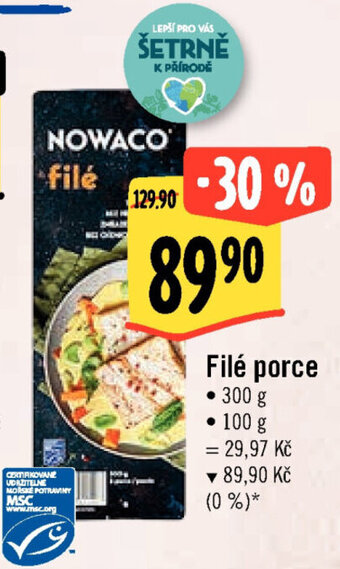 Albert Filé porce nabídka