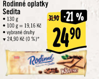 Albert Rodinné oplatky Sedita nabídka
