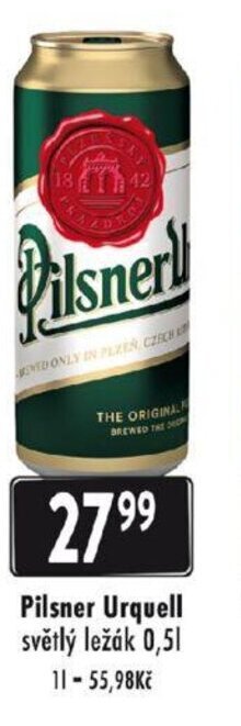 Qanto Pilsner Urquell nabídka