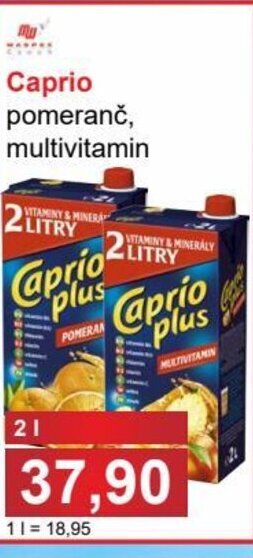 PLUS JIP Caprio pomeranč, multivitamin nabídka