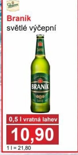 PLUS JIP Braník světlé výčepní nabídka