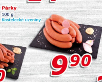 ESO MARKET Párky 100 g Kostelecké uzeniny nabídka