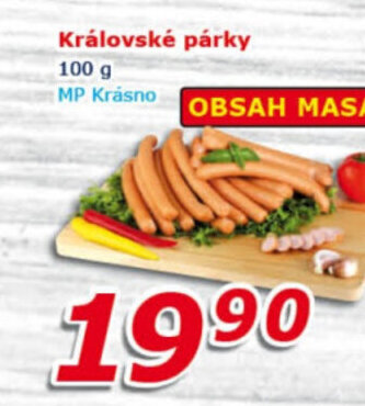 ESO MARKET Královské párky nabídka