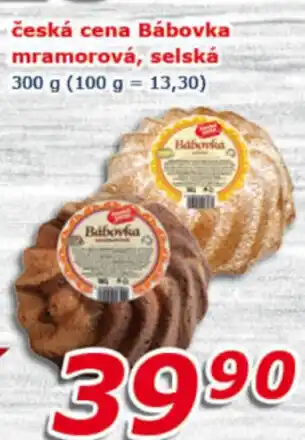 česká cena Bábovka mramorová, selská