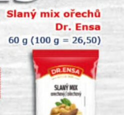 ESO MARKET Slaný mix ořechů Dr. Ensa nabídka