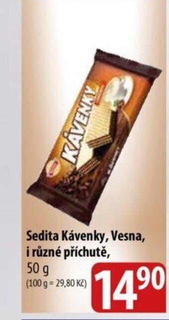 Bala Sedita Kávenky, Vesna, i různé příchutě, nabídka