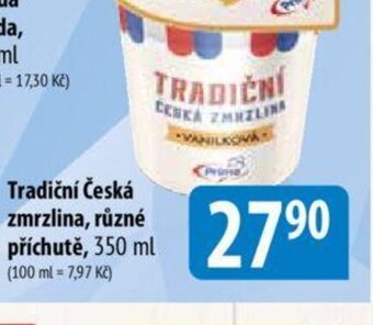 Bala Tradiční Česká zmrzlina, různé příchutě nabídka