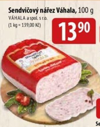 Bala Sendvičový nářez Váhala nabídka