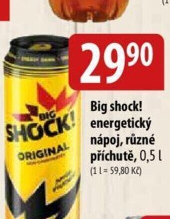 Bala Big shock! energetický nápoj, různé příchutě, 0,5 L nabídka