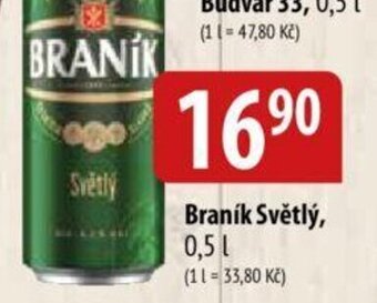 Bala Braník Světlý, 0,5L nabídka