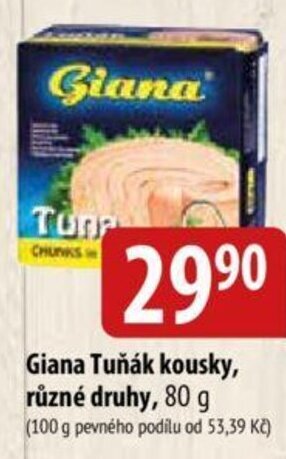 Bala Giana Tuňák kousky, různé druhy, 80 g nabídka