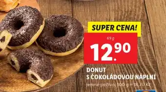 Lidl DONUT S ČOKOLÁDOVOU NÁPLNÍ nabídka