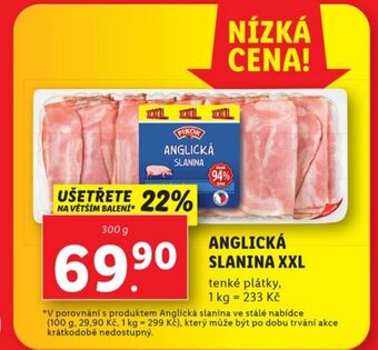 Lidl ANGLICKÁ SLANINA XXL nabídka