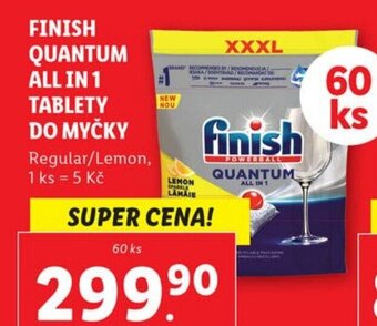 Lidl FINISH QUANTUM ALL IN 1 TABLETY DO MYČKY nabídka