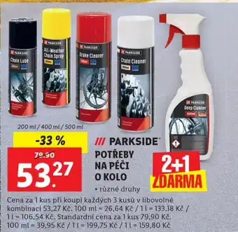 Lidl III PARKSIDE POTŘEBY NA PÉČI O KOLO nabídka