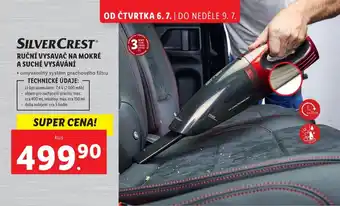 Lidl SILVERCRESTⓇ RUČNÍ VYSAVAČ NA MOKRÉ A SUCHÉ VYSÁVÁNÍ nabídka