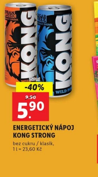 Lidl ENERGETICKÝ NÁPOJ KONG STRONG nabídka