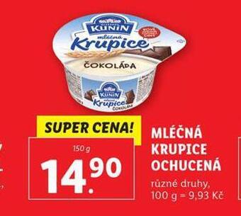 Lidl Mléčná krupice nabídka