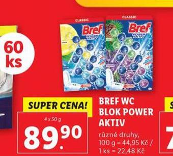 Lidl Bref wc blok nabídka