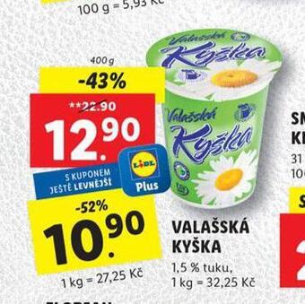 Lidl Valašská kyška nabídka