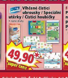 Norma Vlhčené čisticí ubrousky nabídka