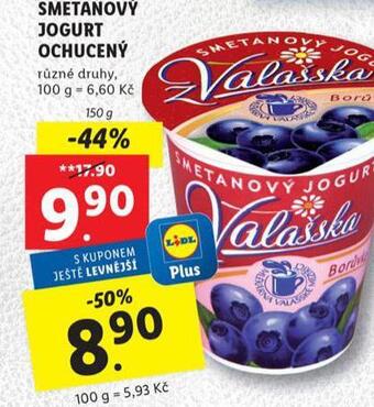 Lidl Smetanový jogurt nabídka