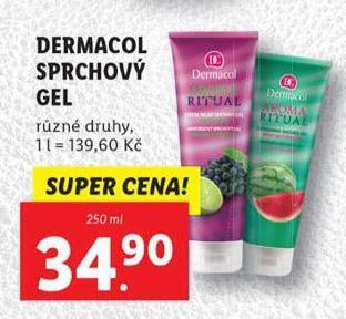 Lidl Dermacol sprchový gel nabídka