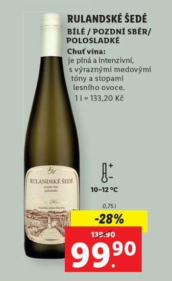 Lidl Rulandské šedé nabídka