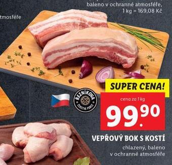 Lidl Vepřový bok s kostí nabídka