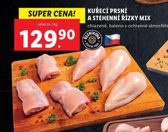 Lidl Kuřecí prsní a stehenní řízky nabídka